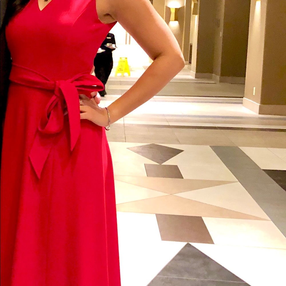 Red Calvin Klein Dress.